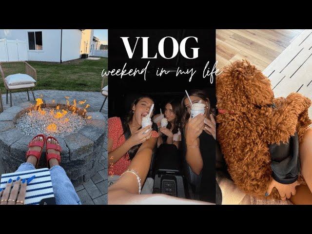 weekend vlog! friends, brand event, date night + my acne journey