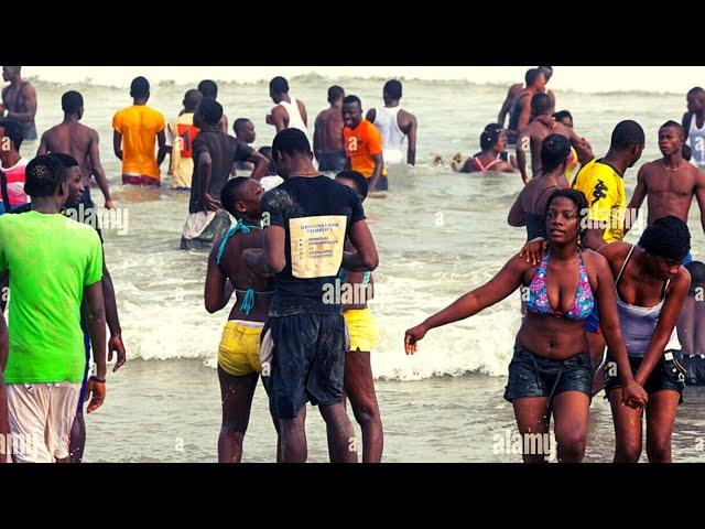 See How Ghanaians Enjoy Weekends At The Takoradi-Ghana Beach - ( Incredible)