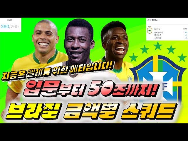 [FC온라인] 260급여 브라질 금액별 스쿼드 (입문~50조)