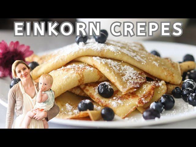 Make einkorn sourdough crepes with me