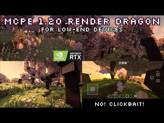 RENDER DRAGON Best Realistic Shaders For Minecraft PE 1.20