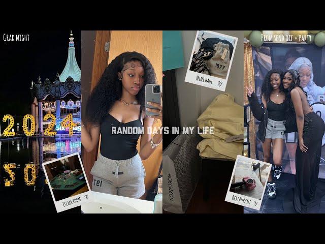 random days in my life: grad night, escape room, mini haul, prom send off + more| kiykindakool