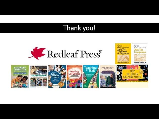 Redleaf Press titles Fall 2021