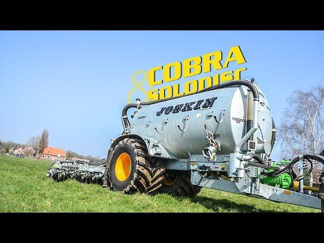 JOSKIN Cobra 13000 slurry tanker + Solodisc meadow injector