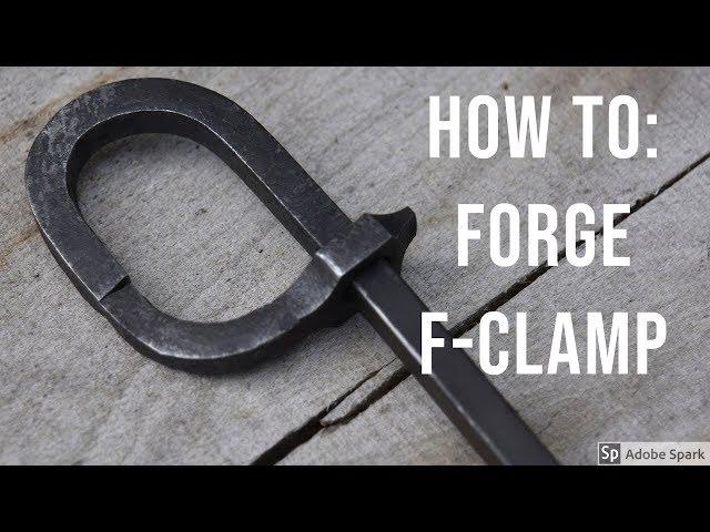 Forging a F-clamp for woodworking