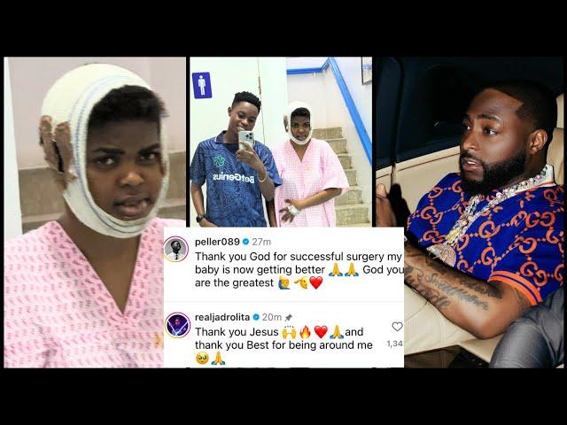 Jarvis Survived Mouth Tumor surgery! Davido Visits Hospital...