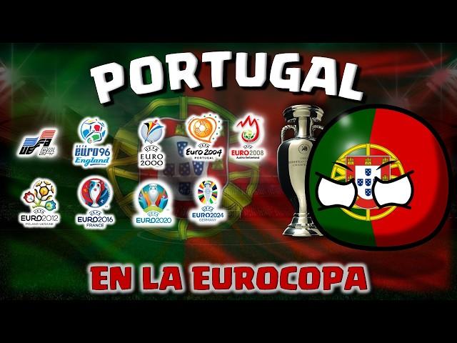 HISTORIA de PORTUGAL en la EUROCOPA  1984-2024 COUNTRYBALL