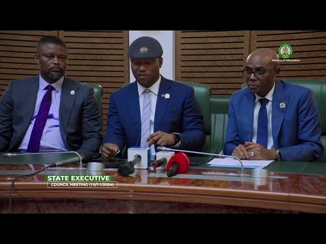 Briefing on Akwa Ibom State EXCO Meeting of November, Tuesday 19, 2024