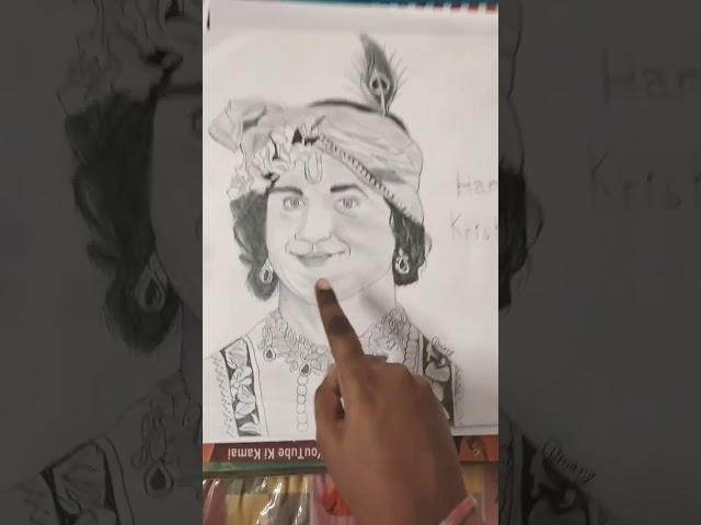 krishna ji  drawing #art #trending #umang