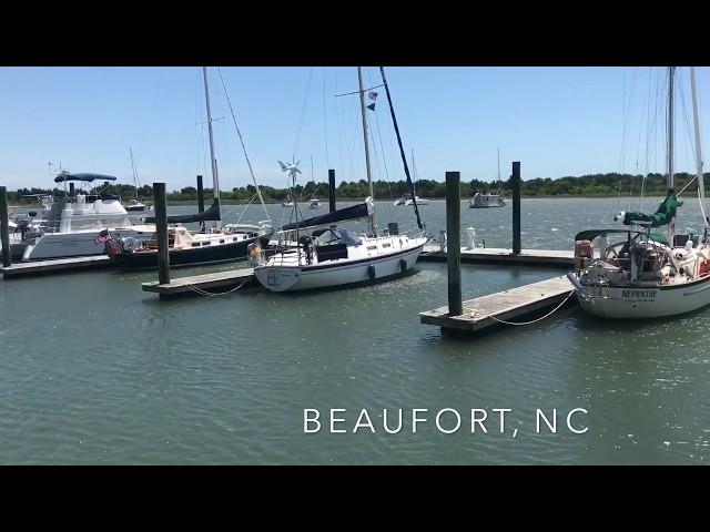 Yachts & Sailboats Along Taylors Creek in Beaufort NC