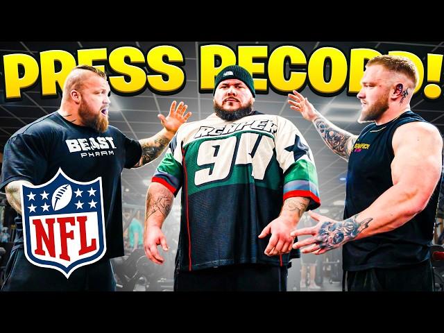 NFL BENCH PRESS RECORD! w/The Gym Reaper