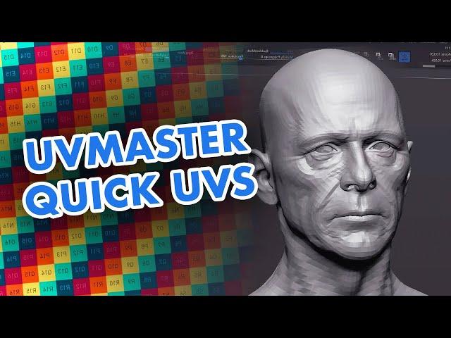 Quick UVs with UV Master in ZBrush