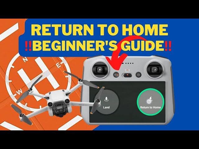 How Does DJI "Return To Home" work? Getting Your Drone Back Safely For Beginners. DJI Mini 3 Pro!