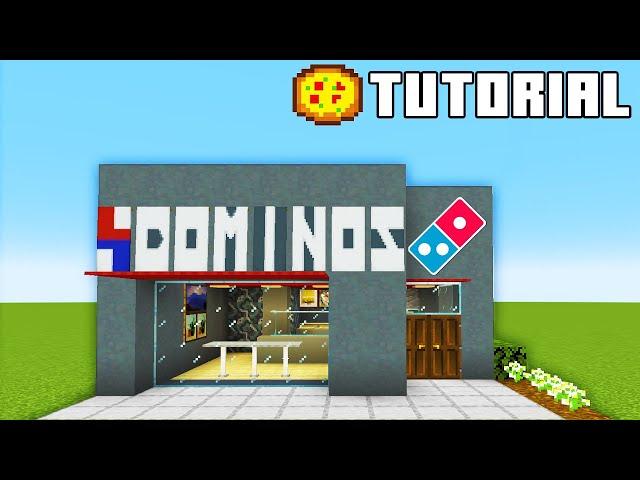 Minecraft Tutorial: How To Make A Modern Dominos Pizza  "2022 City Tutorial"