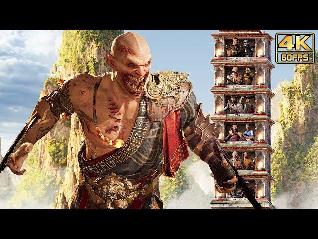 Mortal Kombat 1 - BARAKA Klassic Towers Gameplay (Very Hard Difficulty) @ 4K 60ᶠᵖˢ 