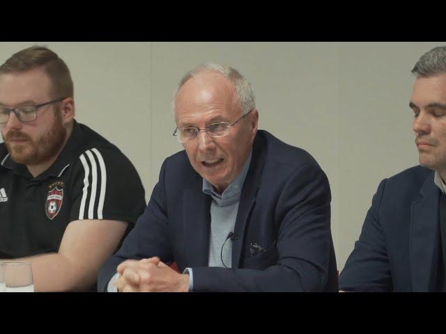 The Sven Goran Eriksson press conference where NO ONE can stay awake