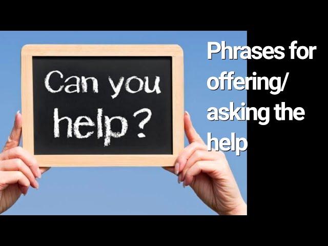 phrases for offering help