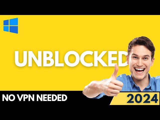 How to Access Blocked Websites Without VPN (Windows 10/11)