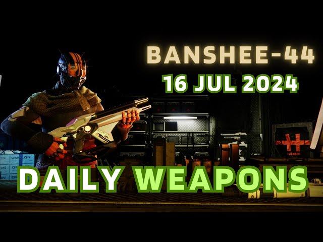 You'll have to rush if you want this AR - Banshee-44 Destiny 2 Gunsmith Official Weapon Inventory