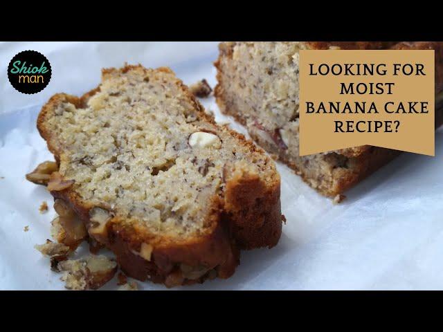 Easy to Make Moist Banana Walnut Cake (Revised) 2022