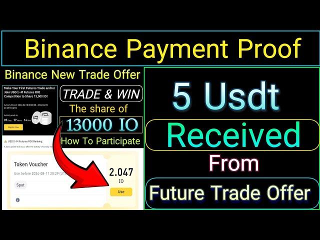 Binance IO Payment Proof | 2.047 IO Received