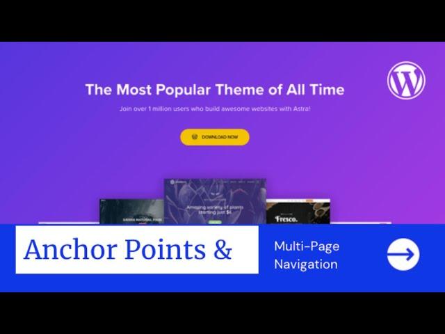 Alternate Page Anchor Menu In WordPress with Elementor