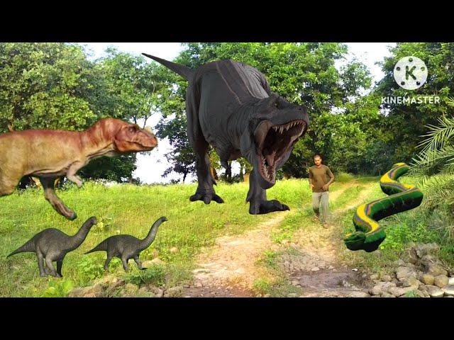 TREX Takes Over the World! Jurassic park full movie @yadavgman