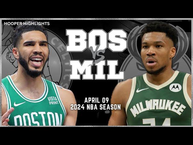 Boston Celtics vs Milwaukee Bucks Full Game Highlights | Apr 9 | 2024 NBA Season