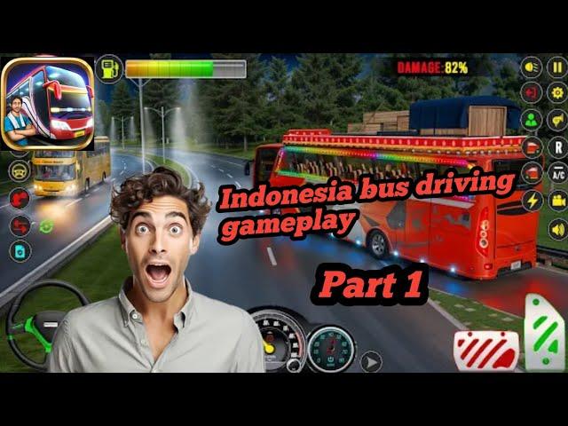 Indonesia bus driving gameplay || part 1 || moj maro #shortvideo  #games #gaming #gameplay #love