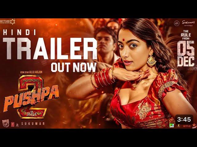 Pushpa 2 - The Rule | Official Trailer (Hindi) | Allu Arjun | Rashmika | Fahadh | Sukumar