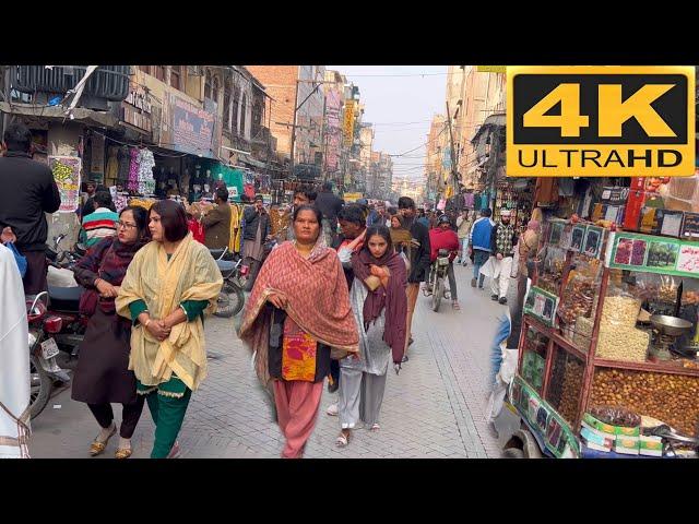 The Unseen Lifestyle Of Lahore, Pakistan || The Hustling Walled City Of Lahore 4K Walking Tour