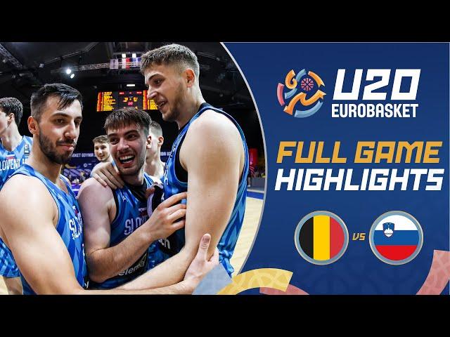 Semi-Finals: Belgium  vs Slovenia  | Extended Highlights | FIBA U20 EuroBasket 2024