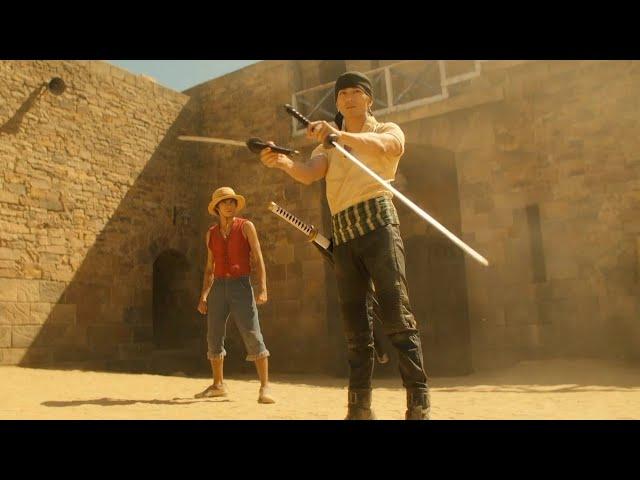 Zoro,Luffy & Nami Vs Axe Hand Fight Scene  | Netflix ONE PIECE |