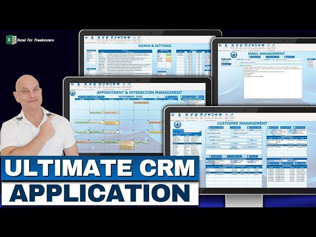 How To Build The ULTIMATE CRM Application In Excel + FREE DOWNLOAD