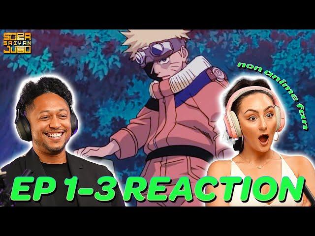 My Girlfriend REACTS to Naruto Ep. 1 - 3 | First Time Watching Naruto