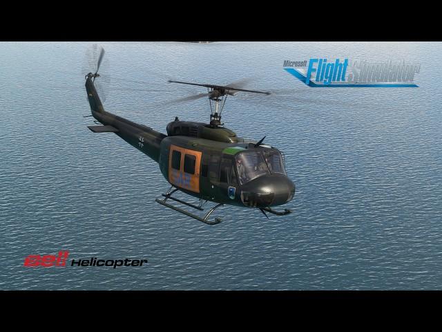 Taog's Hangar UH-1H Huey - Low level fun around Helgoland - Microsoft Flight Simulator