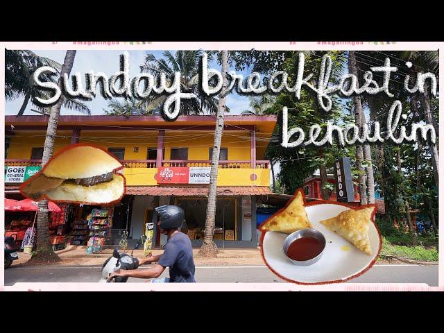 a very goan sunday breakfast in Benaulim 