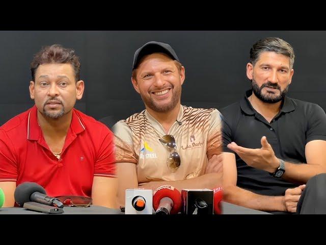 Shahid Afridi, Inzimam, Dilshan press conference regarding SPL Tapeball