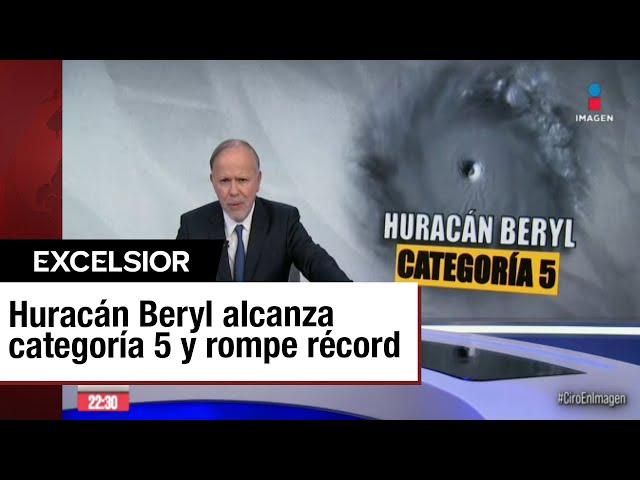 ‘Beryl’ es potencialmente catastrófico: Huracán alcanza categoría 5 en el Caribe