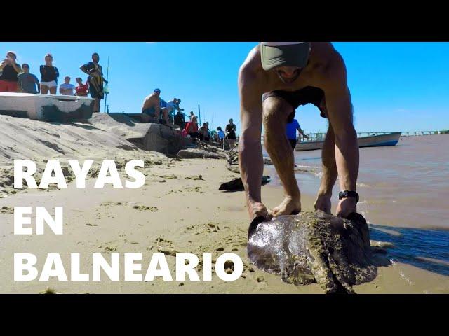 Street Fishing in a Beach Resort