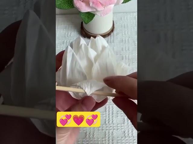 Tissue flower #craft #diyflower #diy #love