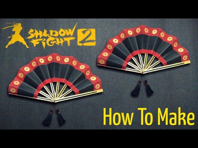 How To Make Widow's Fans With Cardboard, Shadow Fight 2 Boss Weapon