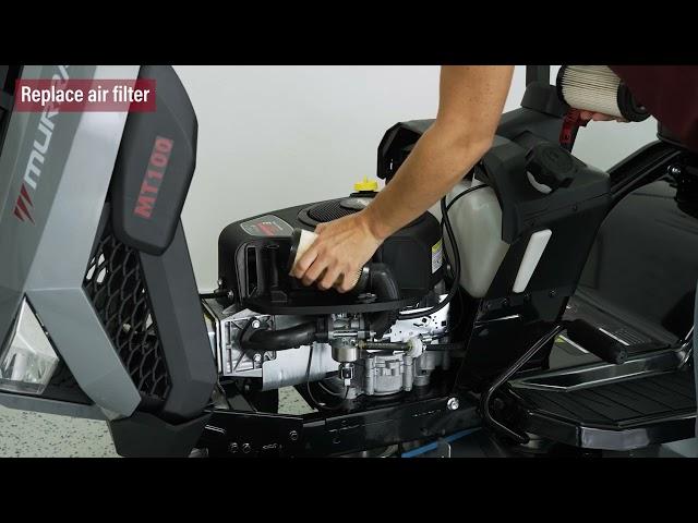 How to Change the Air Filter on the Murray® MT100 or MT200 Lawn Tractor