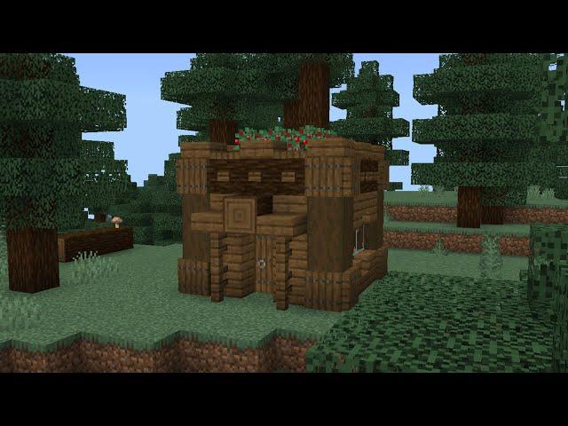 Best Survival Spruce House in Minecraft | Easy & Aesthetic Cabin Tutorial