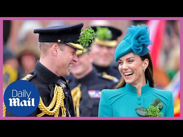 Prince William and Colonel Kate Middleton celebrate St Patrick's Day Parade