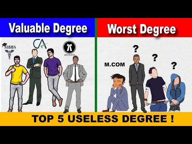 Top 5 Most Worst College Degrees | Most Useless College Degree in India ?