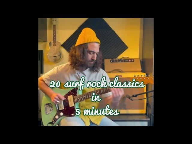 20 surf rock classics in 5 minutes