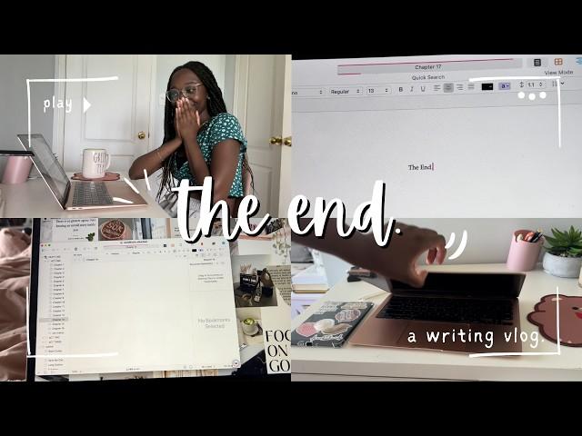 finishing my book!! // writing vlog