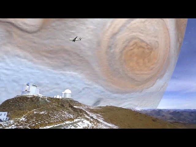 Shocking vision of the giant planets of the solar system approaching the atmosphere