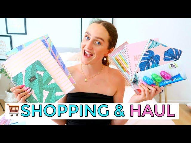 BACK TO SCHOOL SUPPLIES SHOPPING & HAUL! come shop with me